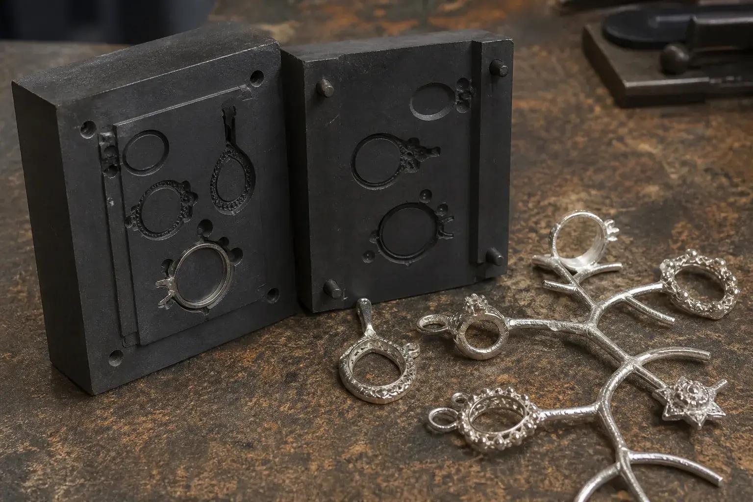 Moldes de grafito para fundición de joyería y metales preciosos