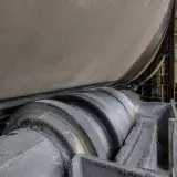 Lubricación con grafito en pista de rodillos de horno rotativo