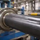 Pistón de prensa de extrusión lubricado con grafito