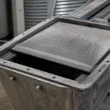 Lubricación seca con grafito en tolva y mecanismos de manejo de grano