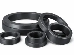 Graphite valve seats for industrial service
