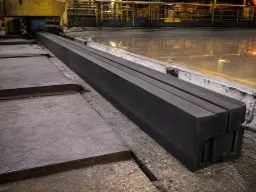 Barrera de grafito tipo fender para horno de vidrio flotado