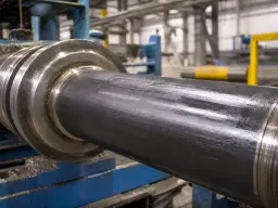 Pistón de prensa de extrusión lubricado con grafito