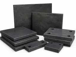 Placas deslizantes de grafito para deslizamiento en seco