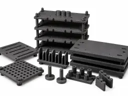 Graphite load fixtures and supports for furnaces